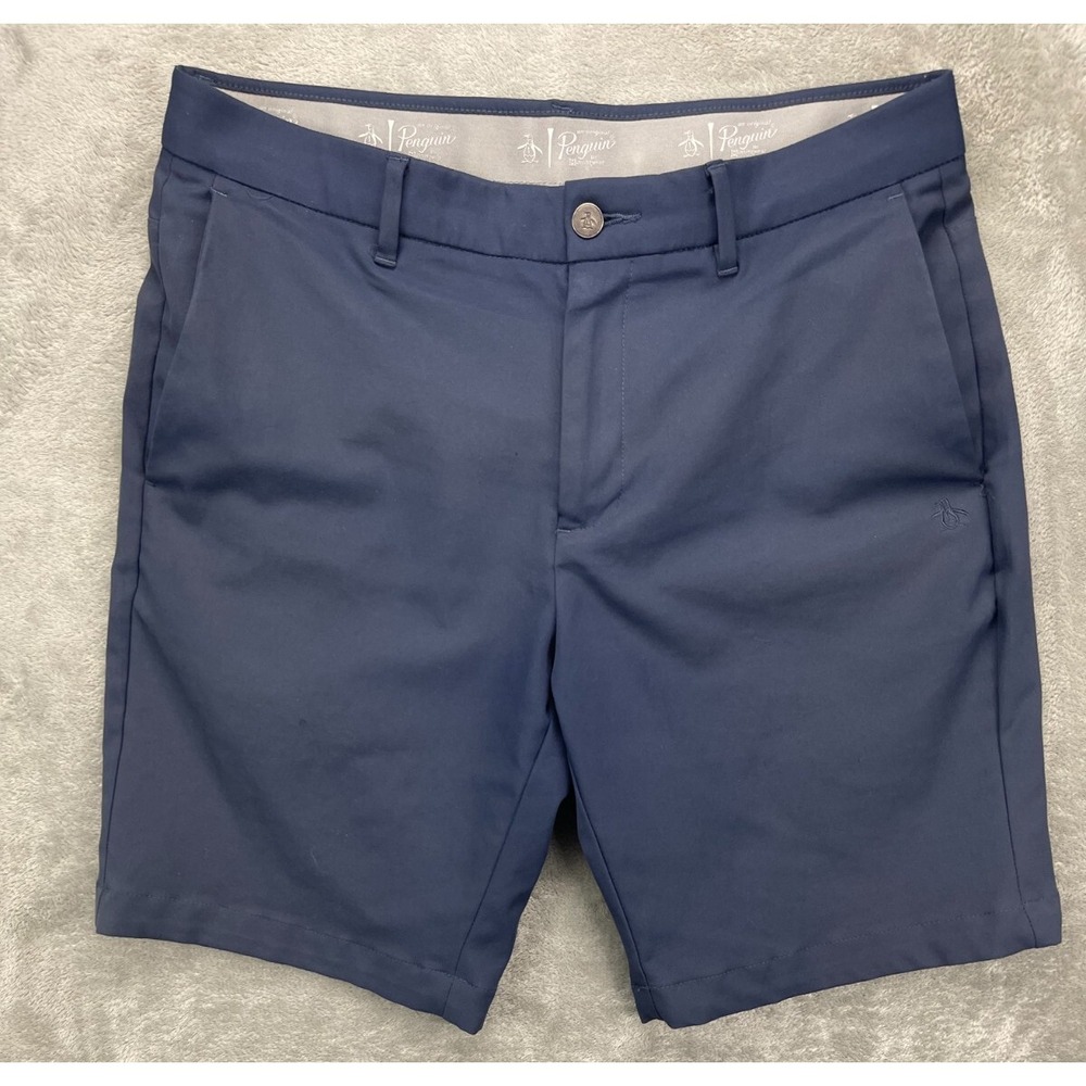 Penguin by Munsingwear Men's‎ Golf Shorts Size 32 Navy 32x8.5